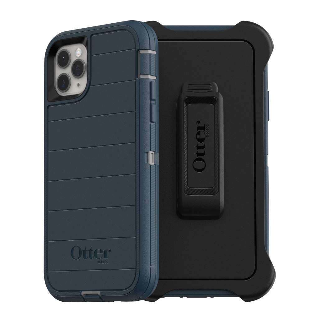 OtterBox Defender Series SCREENLESS Case Case for iPhone 11 Pro Max - Gone Fishin (Wet Weather/Majolica Blue)