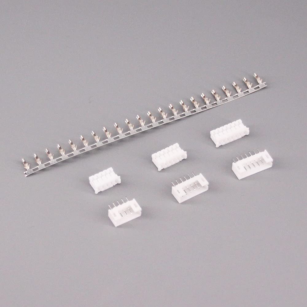 RFaha 720pcs JST-PH Kit 2.0mm 5/6/7 Pin Female Head Plug JST PH Adapter Housing Connector Cable Socket Male Female Crimp DIP Kit(PH#5-7)