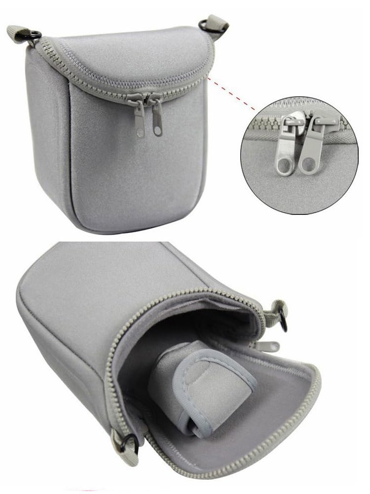 BIZOEdigital Protable Camera Cover Case Bag For Olympus E-M10 EM10II E-M5II EP3 EM5 EPL6 EPL7 E-PL8 EPL5 EP5 14-42mm Lens with strap (Grey)
