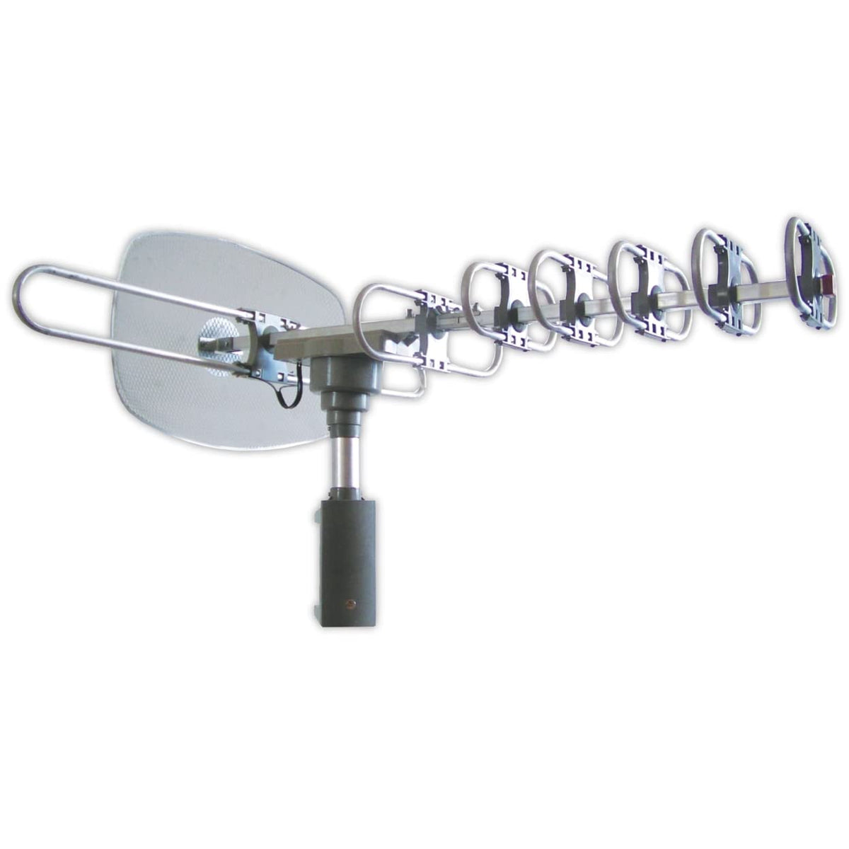 Supersonic SC-609 360º HDTV Digital Amplified Motorized Rotating Antenna, Crystal Clear Picture & Sound Quality, 120-Mile Range, Dual TV Connection, Free Local Digital and Analog TV Broadcasts