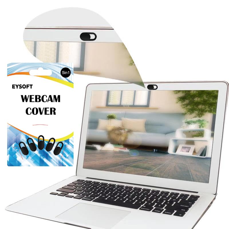 EYSOFT Webcam Cover, Webcam Cover Slide Compatible for Laptop, Desktop, PC, MacBook Pro, iMac, Mac mini, iPad Pro, Smartphone,Protect Your Privacy