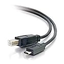 C2G/Cables To Go 28859 USB 2.0 USB-C to USB-B Cable Male/Male (6 Feet) Thunderbolt 3, Tablet, Chromebook Pixel, Samsung Galaxy TabPro S, LG G6