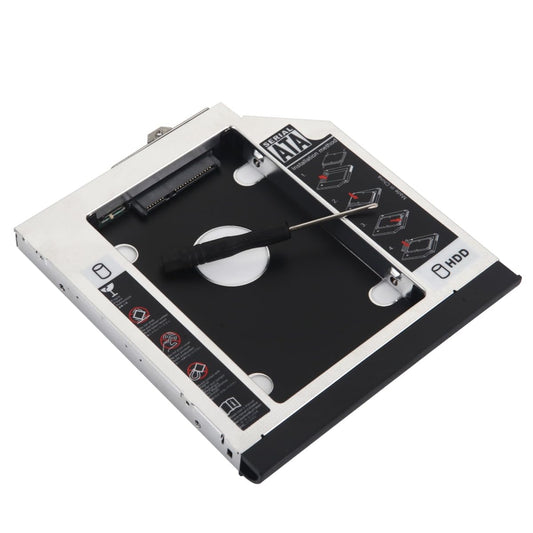 Deyoung 12.7mm 2nd HDD SSD Hard Drive Optical Bay Caddy Frame Tray for HP EliteBook 6930p 8440p 8530p 8540p with Matched Faceplate/Bezel and Mounting