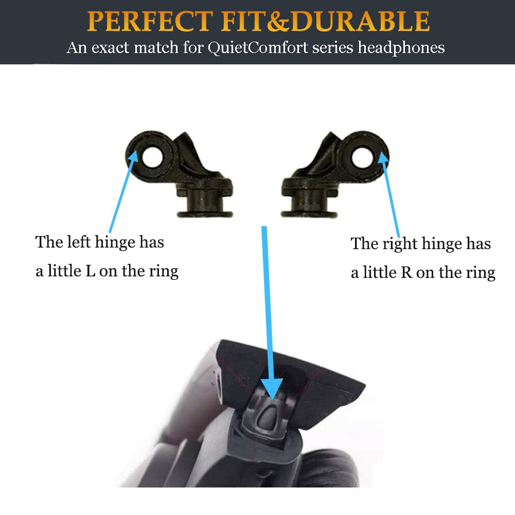 QuietComfort 35 I II Metal Hinge Swivel as Same as the OEM QC35 Hinge Replacement Parts Accessories Compatible with Bose Quiet Comfort 35/Quiet