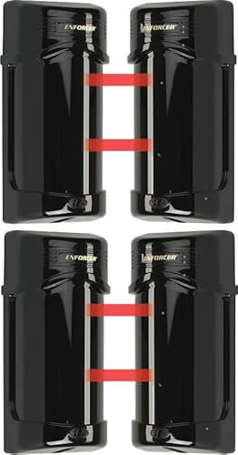 Seco-Larm E-960-D190Q Pack of 2 Enforcer Twin Photobeam Detectors; Built-in Beam Alignment System; Weatherproof; 190-feet Sensing Range Outdoor