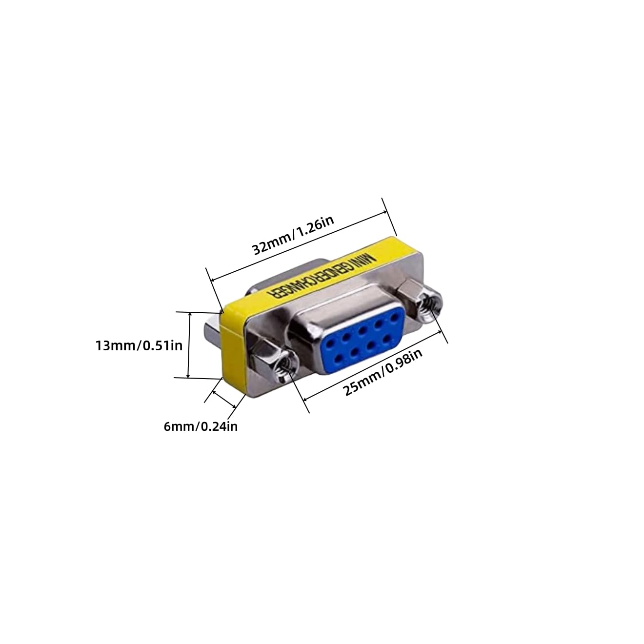 LuoQiuFa 4 Pack Rs232 Serial Cable 9 Pin DB9 Female to Female/Male to Male Gender Changer Coupler Adapter Connector