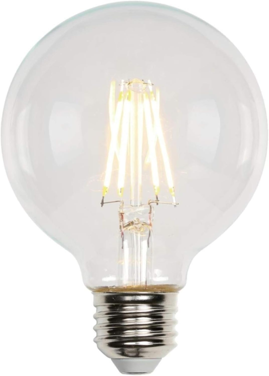 Westinghouse 4317200 5.5 Watt (40 Watt Equivalent) G25 Dimmable Clear Filament LED Light Bulb, Medium Base