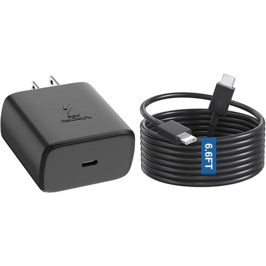 Samsung USB-C Charger Super Fast Charging 45W Wall Charger & 6.6FT Cable for Samsung Galaxy S26 Ultra/S26/S26+/S25 Ultra/S25/S25+/S24+/S24