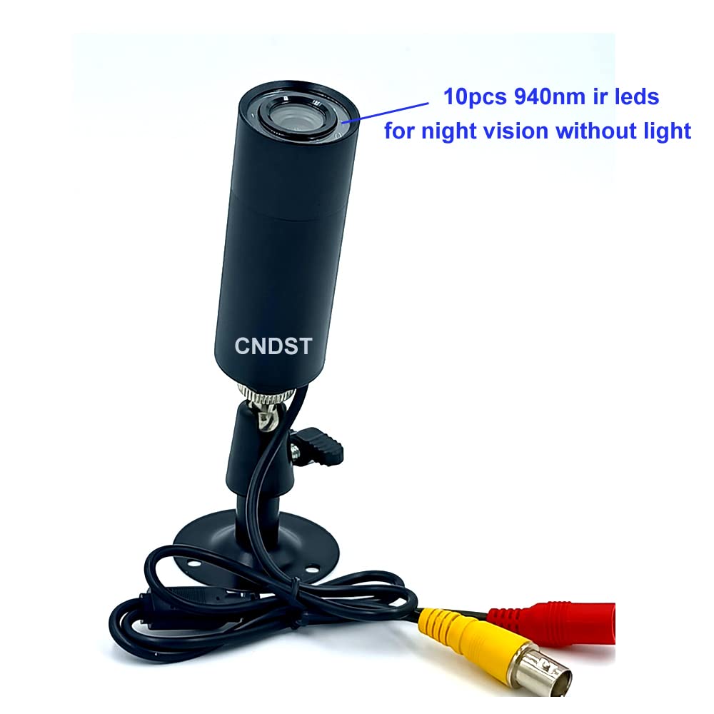 CNDST HD 1080P 2MP Starlight 0.0001Lux 4-in-1 TVI/CVI/AHD/960H CVBS CCTV 10pcs 940nm IR LEDs Night Vision Mini Pinhole Bullet Waterproof Security