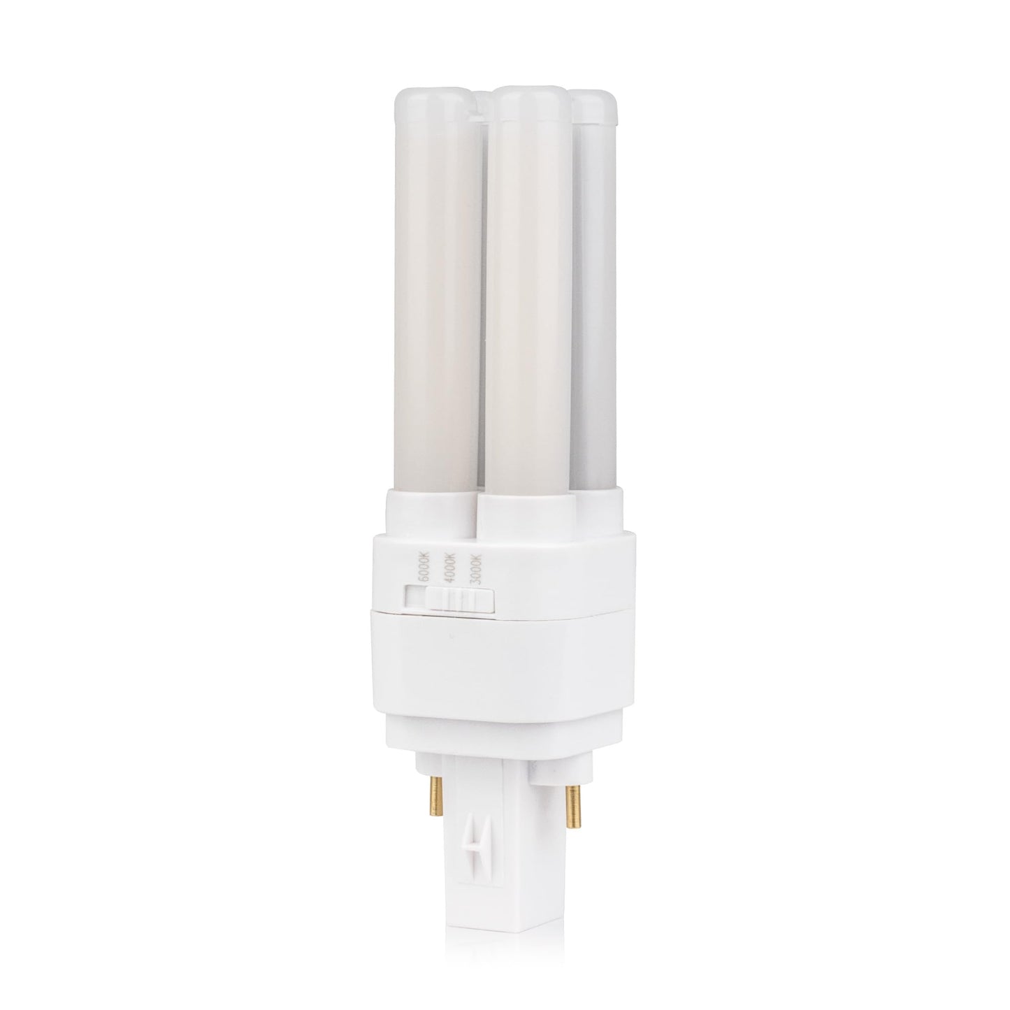 Bright Source LED PL-S Retrofit Compact Bulb, CFL Replacement, G23 2-pin Socket Base, 8W, 960lm, IP44, 3CCT Adjustable Light Colour 3000K 4000K 6000K