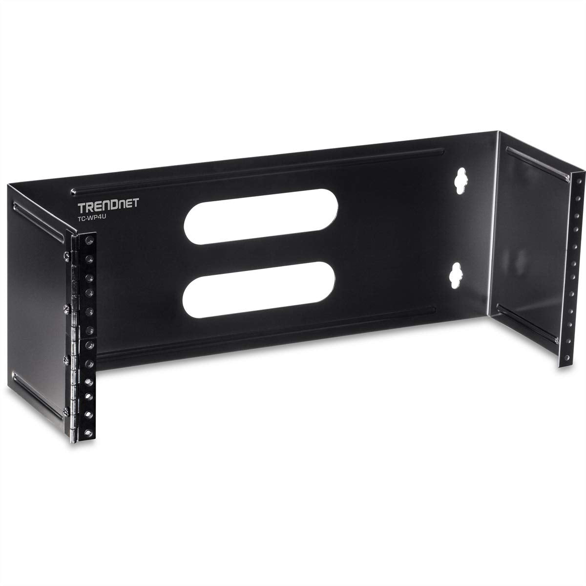 TRENDnet 4U 19-inch Hinged Wall Mount Bracket for Patch Panels and PDU Power Strips, TC-WP4U, Supports EIA-310, Steel Construction,Use with TRENDnet