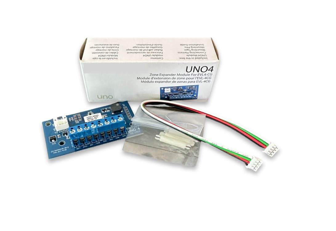UNO4 Zone Expander for EVL4 or Duo-IP/LTE in Universal Mode. 4 Inputs, 2 Outputs.