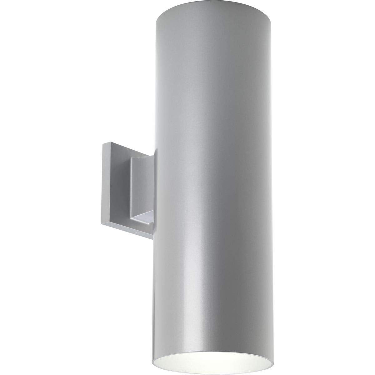 Progress Lighting 6-Inch Cylinder Outdoor Wall Sconce, 2-Light Modern Wall Mount Up and Down Lights, Interior and Exterior Lighting for Home or Porch