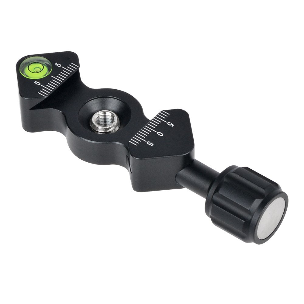 CAVIX FC-25 Mini Fish Bone Style Quick Release Clamp with 3/8"-1/4" Screw Adapter for Tripod Head Compatible with Arca Style Plate