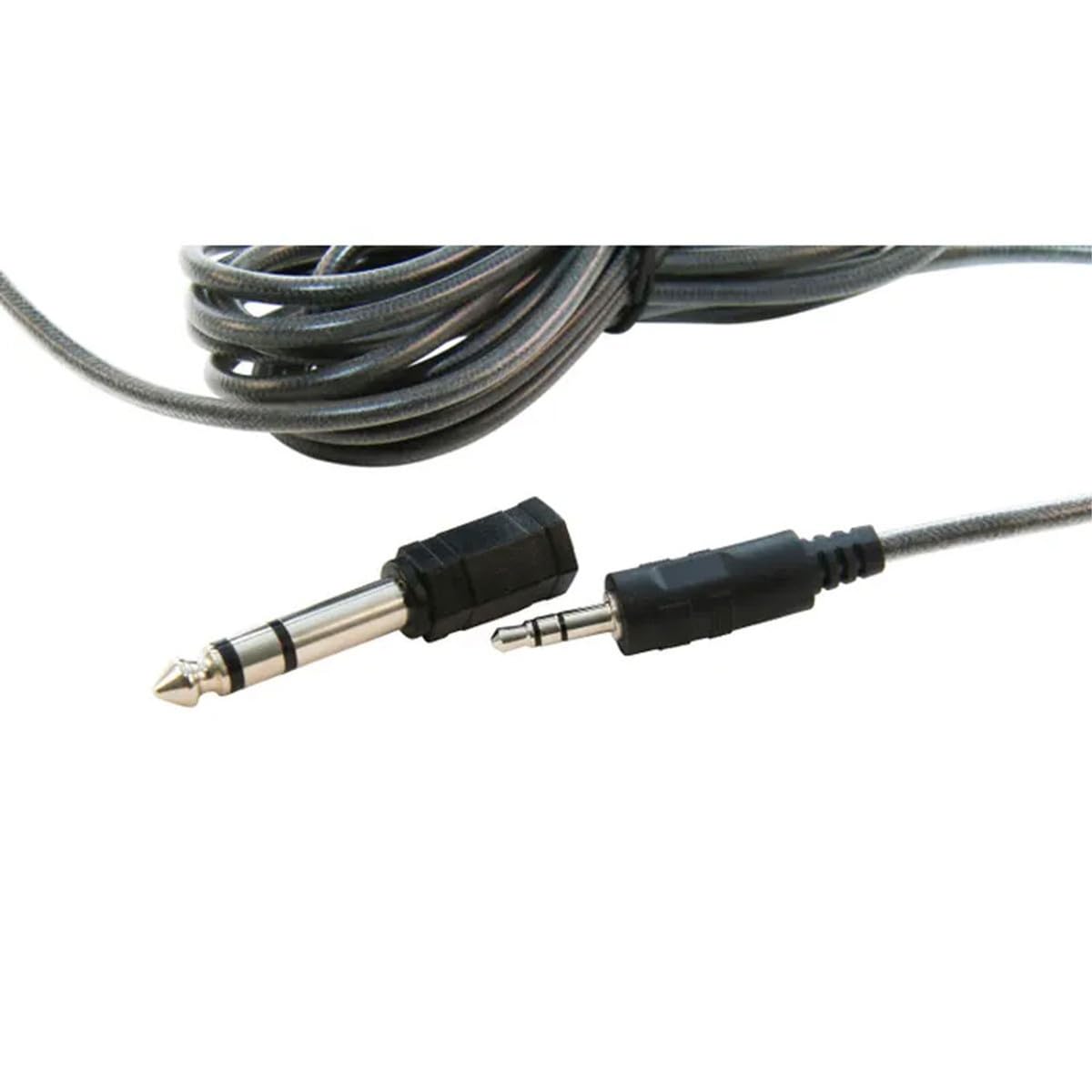 Califone 3068AV Switchable Stereo/Mono Over-Ear Headphones, 3.5mm and Adapter Plug, Black