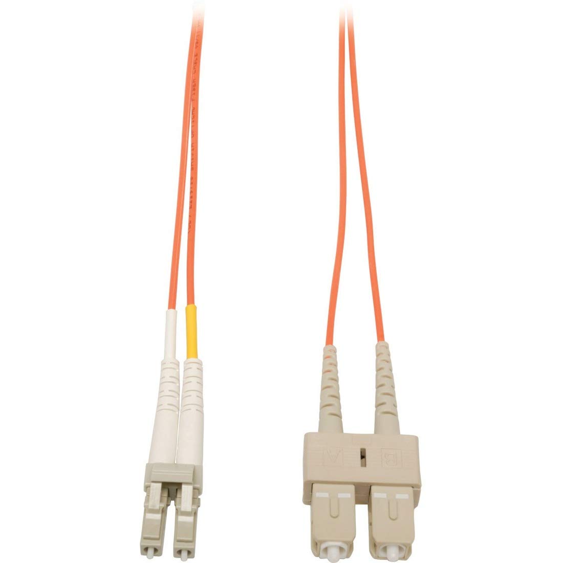 Tripp Lite Duplex Multimode 62.5/125 Fiber Patch Cable (LC/SC), 10M (33-ft.)(N316-10M) orange