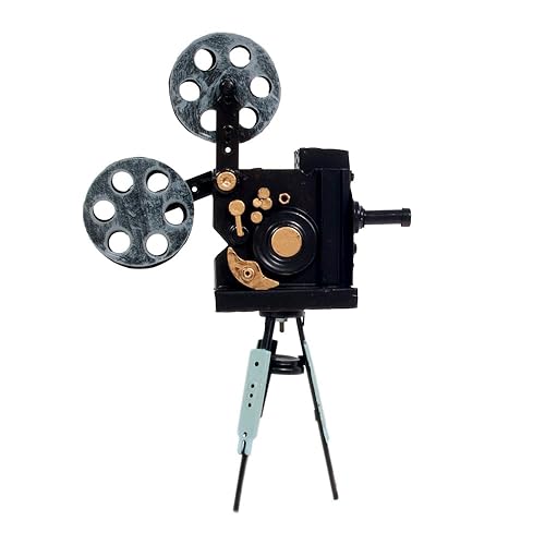 Old Modern Handicrafts Vintage Movie Projector Metal Model - Handmade from Metal - 8.5L x 3W x 12.5H Inches