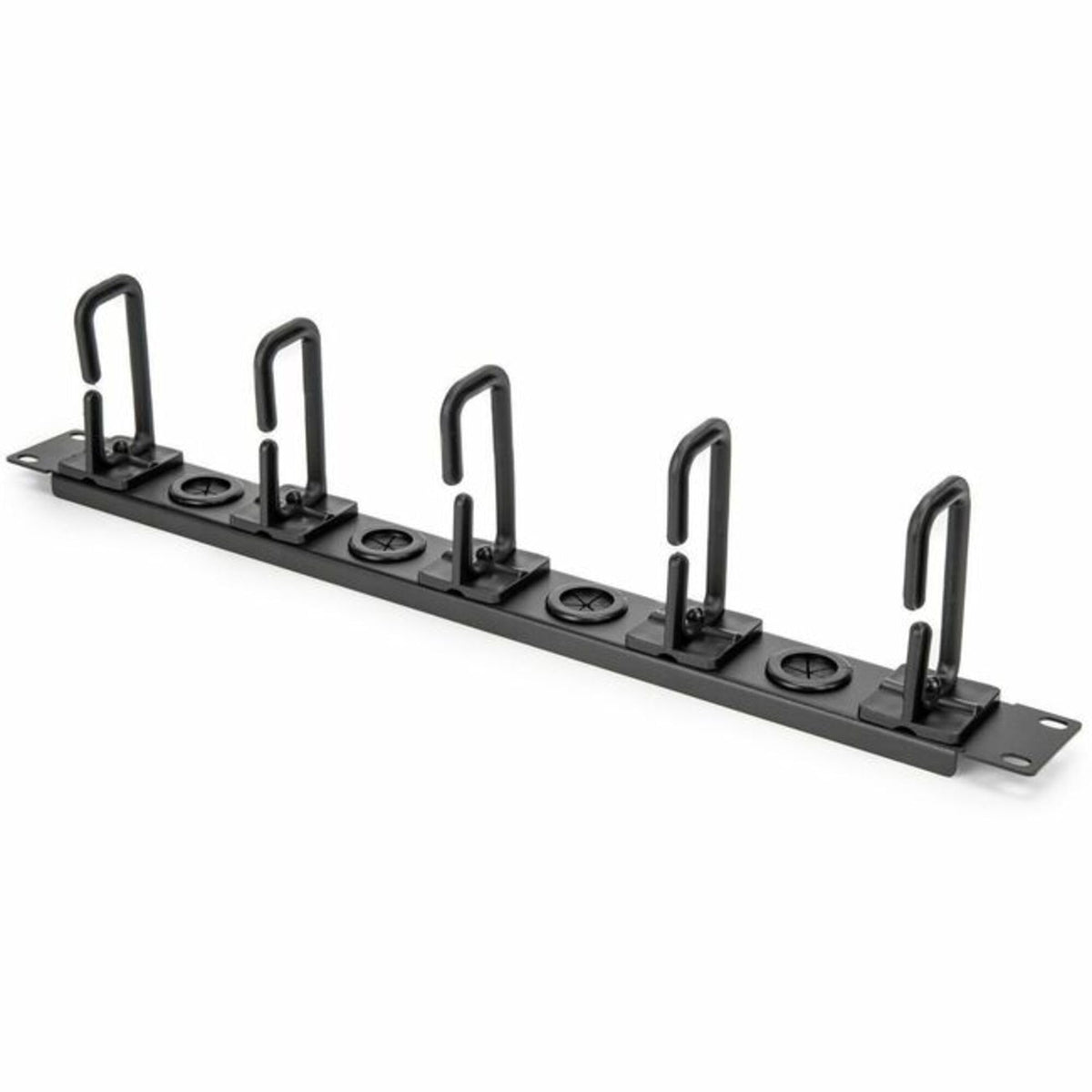 Rocstor 1U HORIZANTAL 19 CABLE MANAGEMENT ORGANIZER - D RING HOOK NETWORK & SERVER RACK