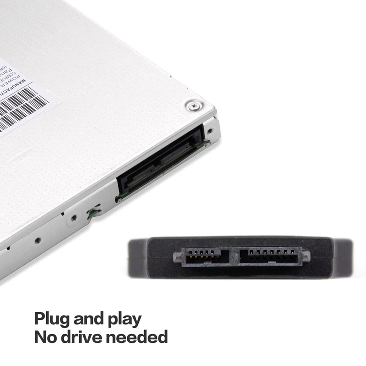 chenyang SATA 22Pin Male to Slimline SATA 13Pin Female Convertor Adapter