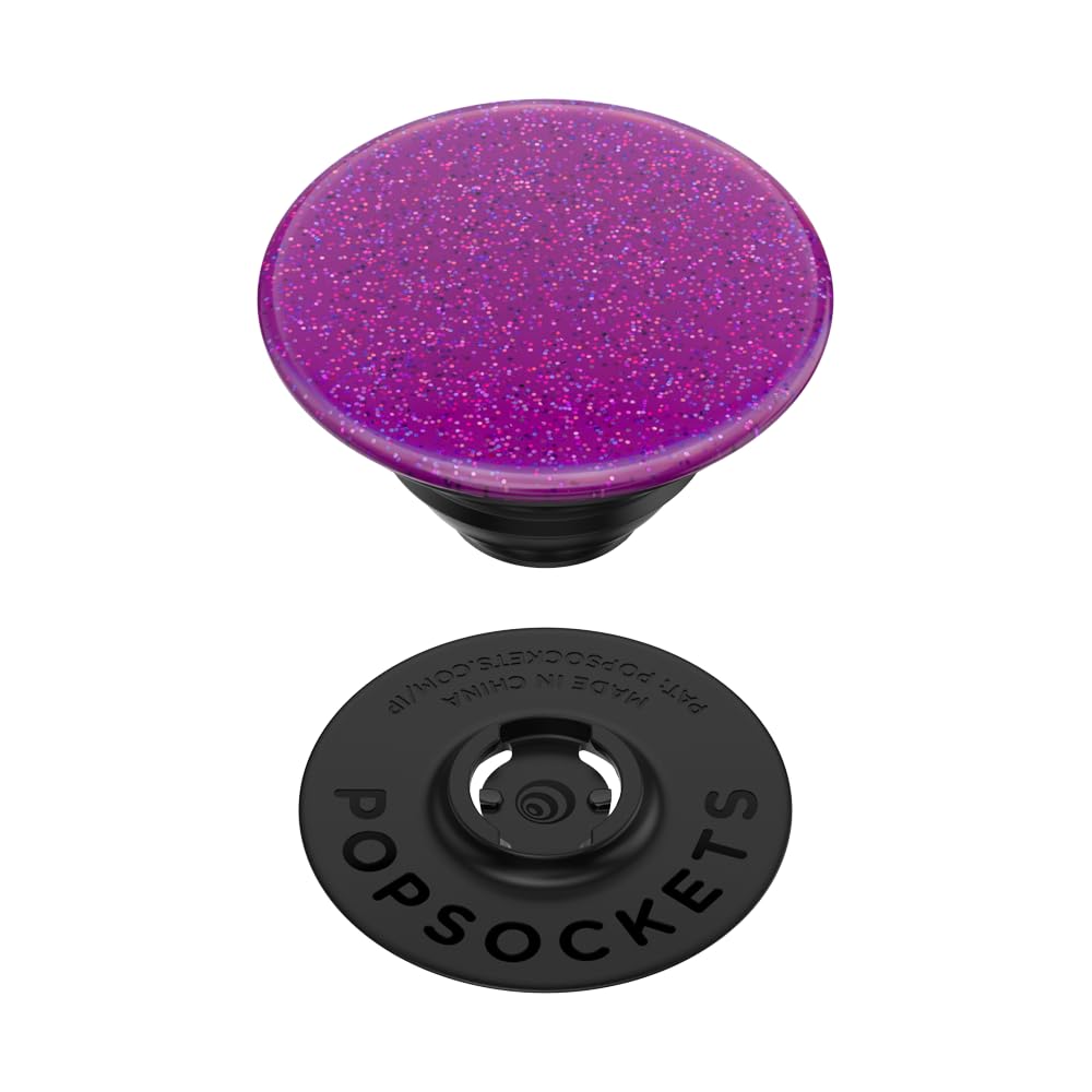 PopSockets Adhesive Phone Grip, Holder, Phone Stand, Glitter - Purple Haze