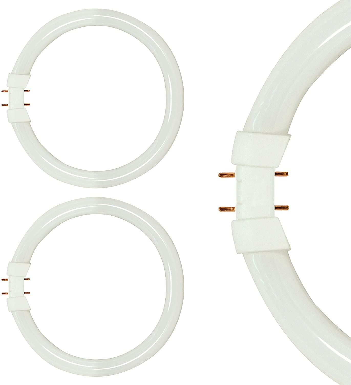 KOR FC22T5/841 9-Inch T5 Circline Fluorescent Tube, 22W, 4100K, 2-Pack