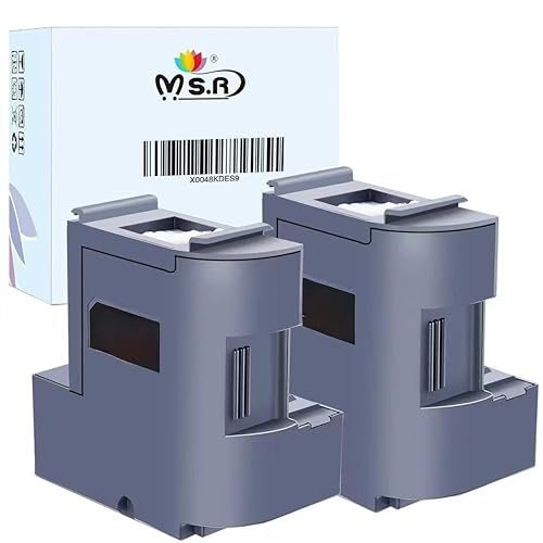 MS.R T04D100 Ink Maintenance Box Replacement for epson T04D1 Maintenance Box ET15000 4750 4850 3850 3830 3710 3750 4760 3760 XP5105 Printer(2Pack)