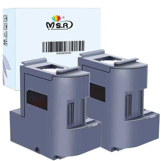 MS.R T04D100 Ink Maintenance Box Replacement for epson T04D1 Maintenance Box ET15000 4750 4850 3850 3830 3710 3750 4760 3760 XP5105 Printer(2Pack)
