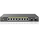EnGenius Fit EWS2910P-FIT 8-Port Gigabit PoE Managed Switch - 55W Power Budget, Layer 2+ Management, SFP Uplinks for Small Business Networks