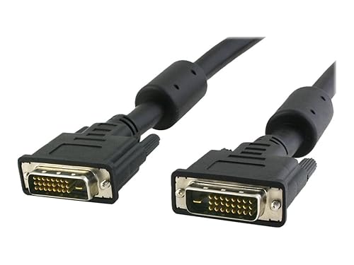 4xem 4XDVIDMM15' DVI Cable Dual Link 15' 24+5 Pin Combined DVI M/M, Black