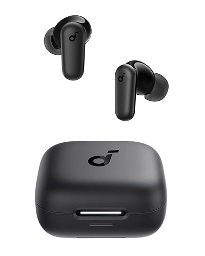 Soundcore P30i by Anker Noise Cancelling Earbuds, Strong and Smart Noise Cancelling, Powerful Bass, 45H Playtime, 2-in-1 Case and Phone Stand, IP54