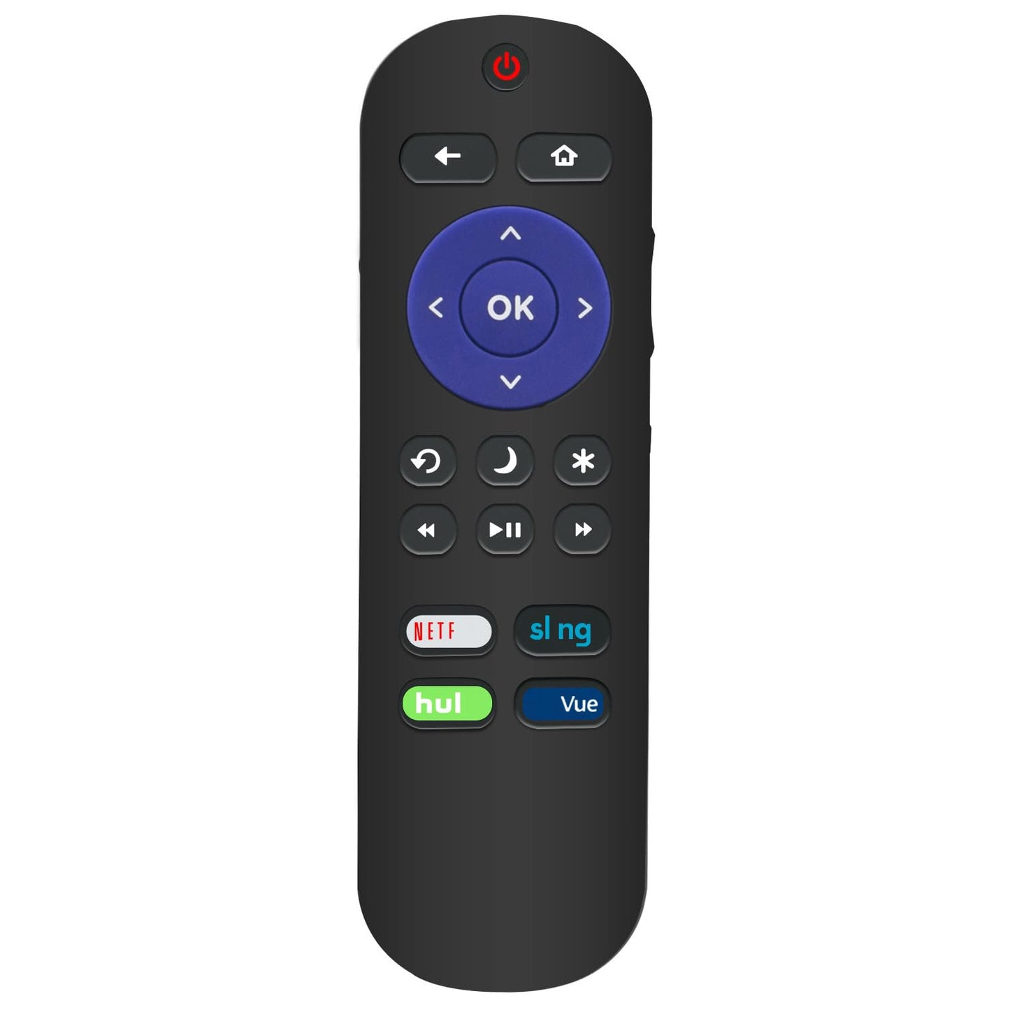 101018E0003 Replacement Remote Control Applicable for Hitachi Roku TV 43R80 49R80 55R80 65R80 49R81 55R81 60R70 49RH1 55RH1 32RC23 50RC6 60RH2
