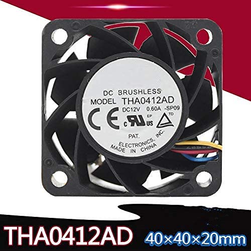 for THA0412AD 4cm 4020 12V 0.60A Double Ball Cooling Fan