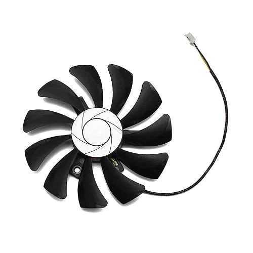 Rakstore 85mm Graphics Card Cooling Fan Replacement for MSI GTX1050 GTX 1050 Ti RX560 Quiet Cooler Fan (2 Pin)