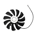 Rakstore 85mm Graphics Card Cooling Fan Replacement for MSI GTX1050 GTX 1050 Ti RX560 Quiet Cooler Fan (2 Pin)