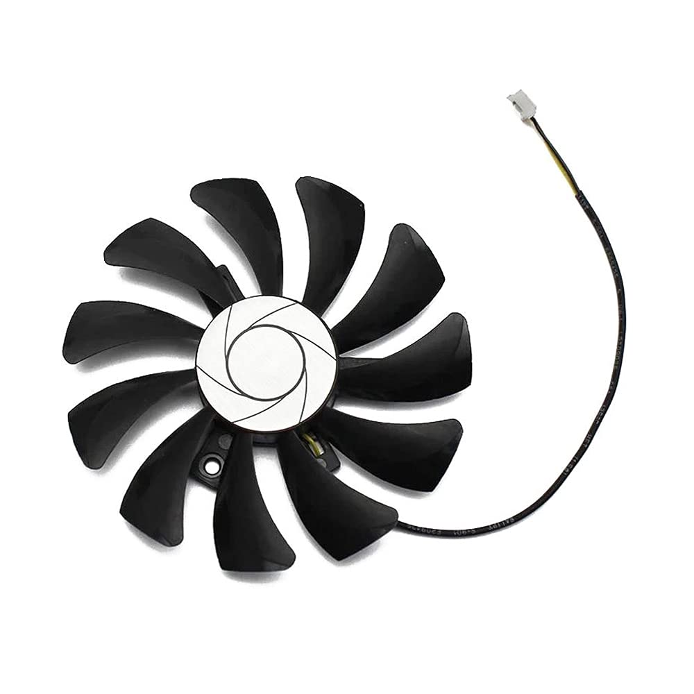 Rakstore 85mm Graphics Card Cooling Fan Replacement for MSI GTX1050 GTX 1050 Ti RX560 Quiet Cooler Fan (2 Pin)