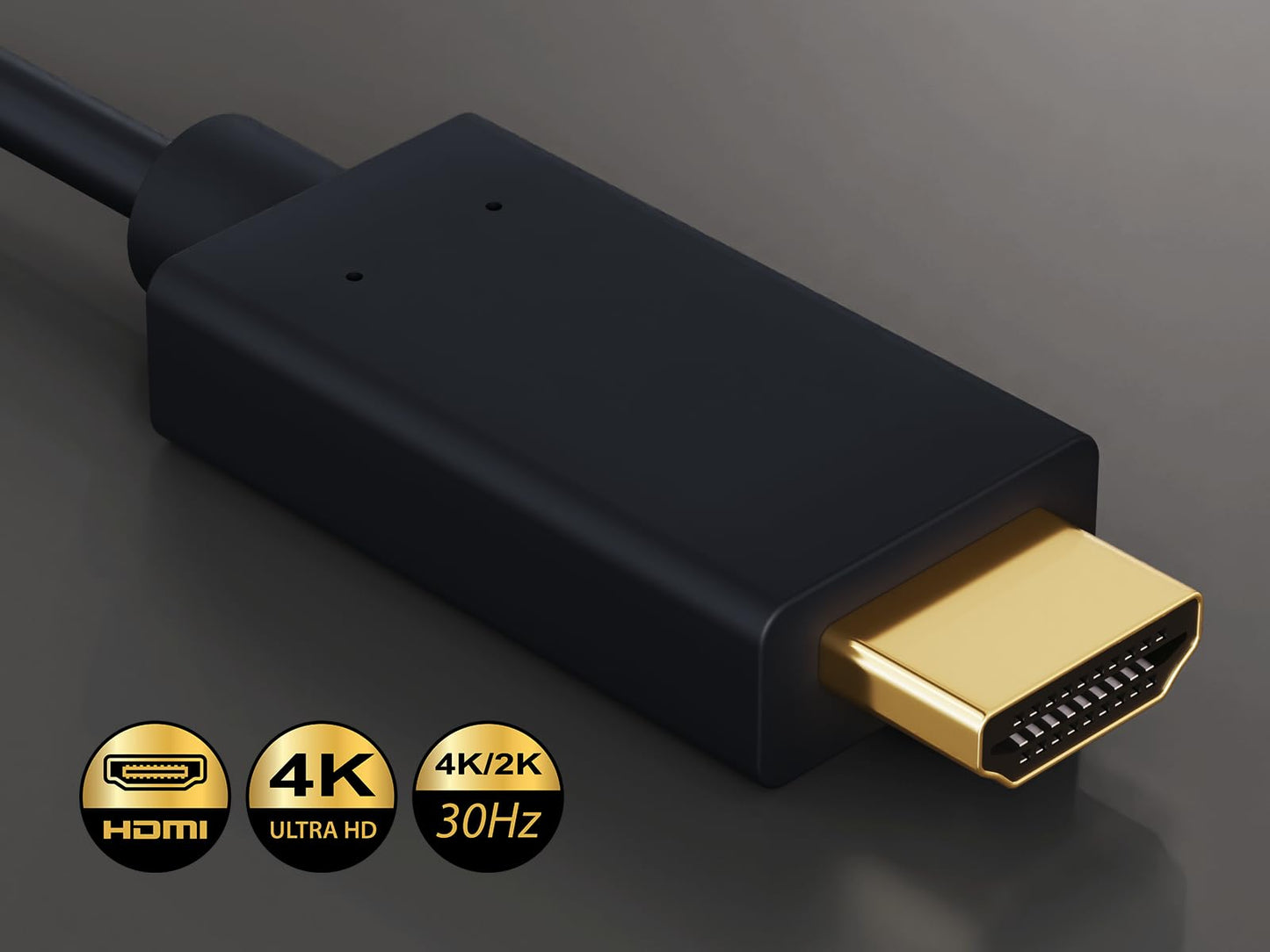 Cable Leader 28 AWG Gold Plated Premium DisplayPort 1.2 to 4K HDMI Male to Male Cable with Latches (6 Foot (1 Pack))