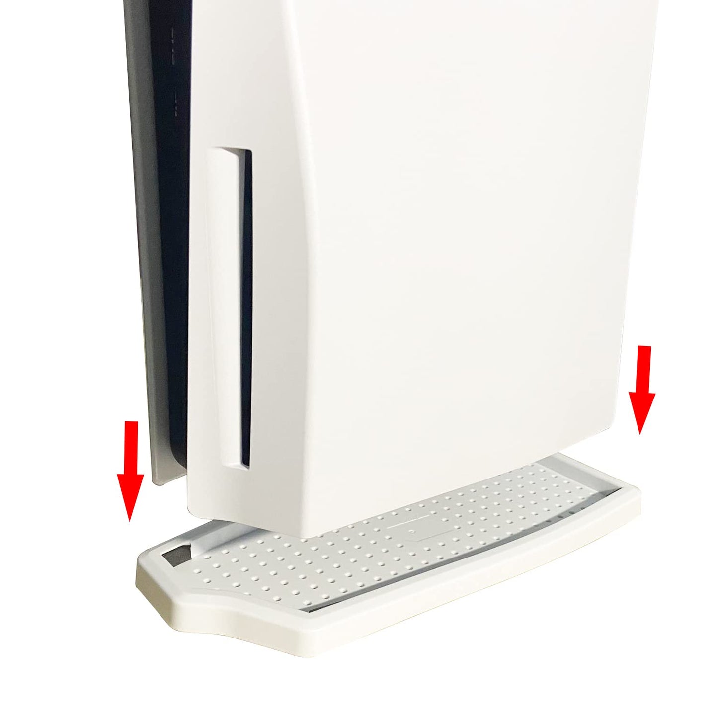 RDFJ Vertical Stand for PS5 Series Console with Built-in Cooling Vents and Non-Slip Feet, Space-Save, Specially Designed(White, for PS5 1000 Ultra HD