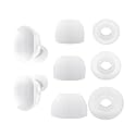 Replacement Earbuds Tips for JBL Tune Buds, JBL Tune Buds 2, Silicone Eartips, 3 Pairs (S/M/L) White