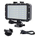 Suptig Underwater Lights Dive Light 84 LED High Power Dimmable Waterproof LED Video Light Waterproof 164ft(50m) for Gopro Canon Nikon Pentax Panasonic