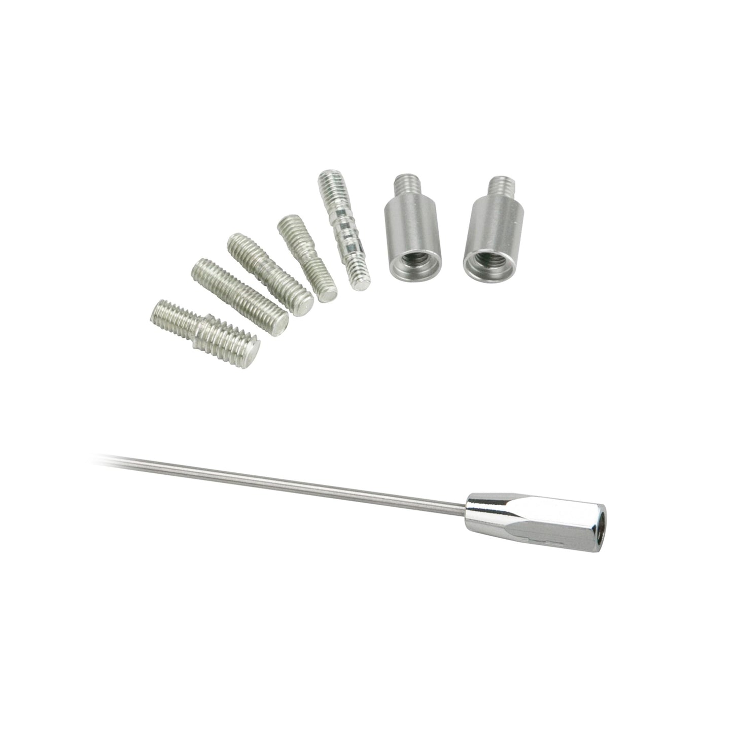 Scosche RM13SMX 13" (30cm) Universal Car Radio Antenna Mast - Top Mount Replacement Mast with Threaded Adapters and Spacers - Fits Domestic and Import