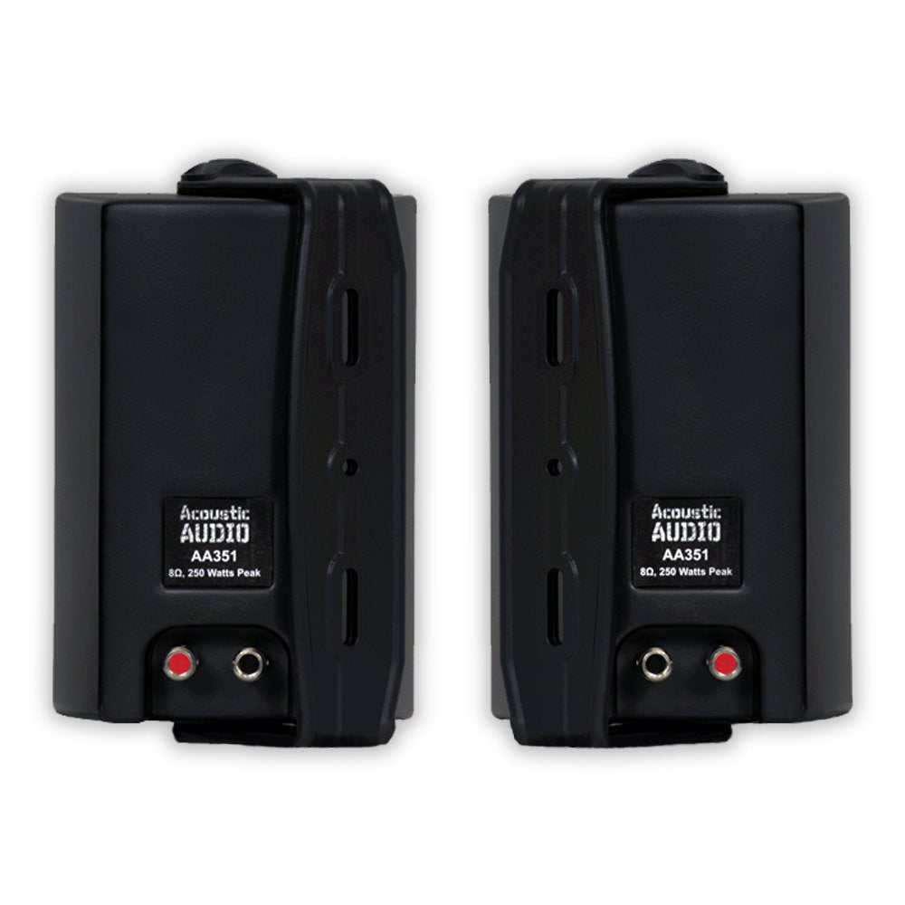 Acoustic Audio AA351B and AA32CB Mountable Indoor Speakers Home Theater 7 Speaker Set