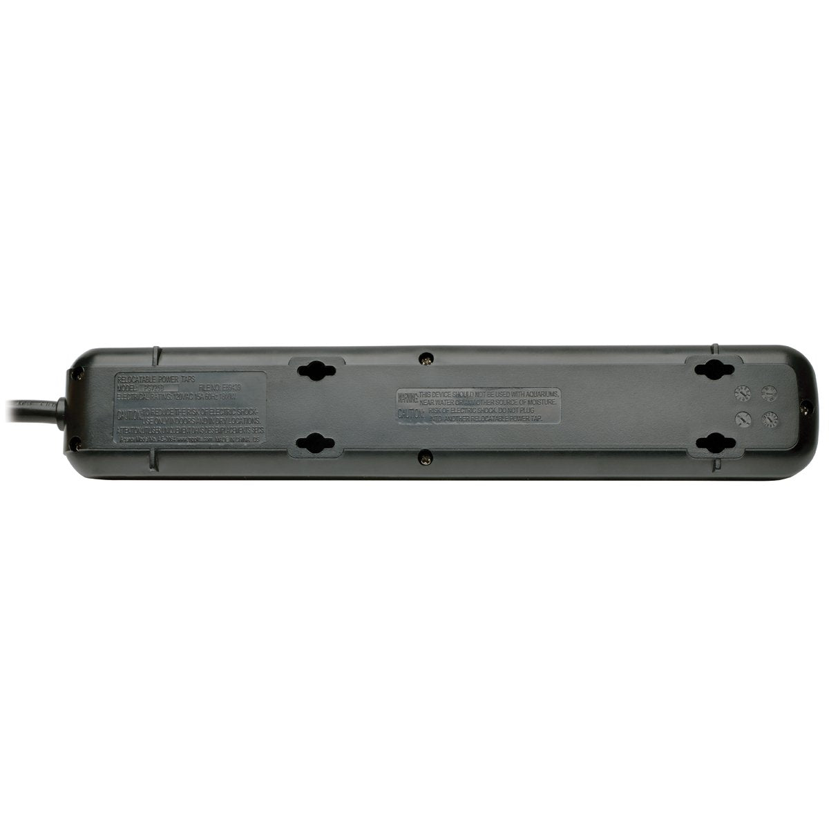 Tripp Lite 7 Outlet Power Strip NEMA 5-15R AC 25' Cord 5-15P Black Housing (PS725B)
