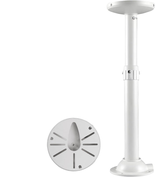 BeElion 11.8 - 23.6" Telescopic Adjustable Security Camera Mount I-Shaped, Universal Wall & Ceiling Bracket for Dome CCTV Cameras, Fits Surveillance