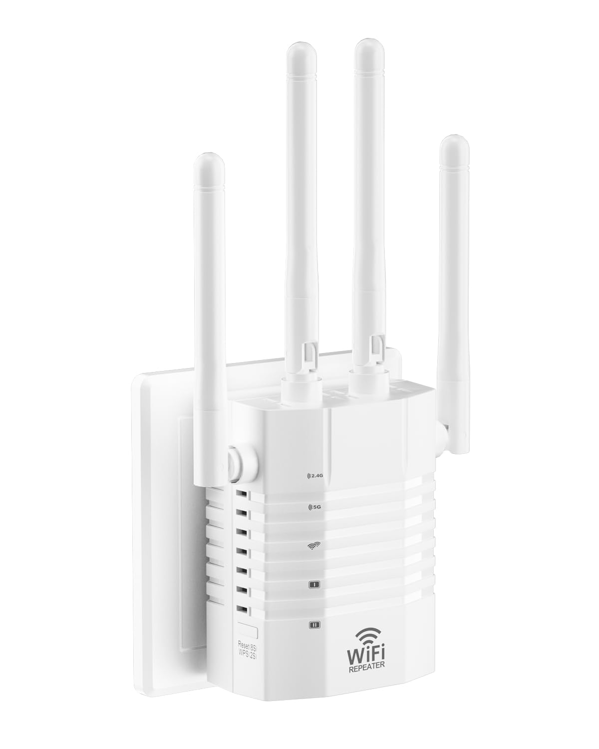 105 Devices WiFi Extender,WiFi Signal Booster with 4 Directional Antennas,1.2Gbps Dual Band WiFi Booster and 12880 Sq.Ft Coverage,EasyMesh and one