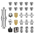 Homeet 26PCS Camera Screws Mount Set 1/4 Inch and 3/8 Inch Threaded Converter Screws Adapter Flash Shoe Mount for DSLR