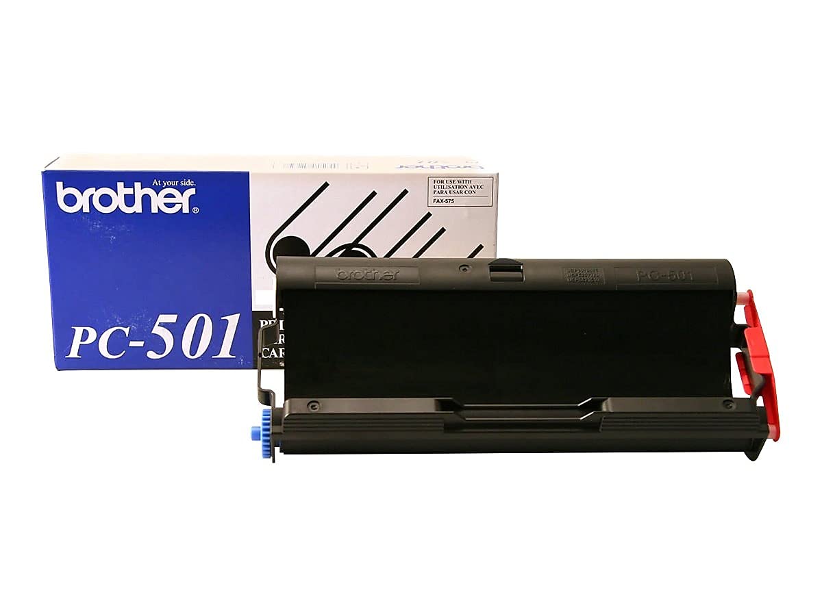 Brother PC501 Thermal Transfer Print Cartridge, Black - in Retail Packaging