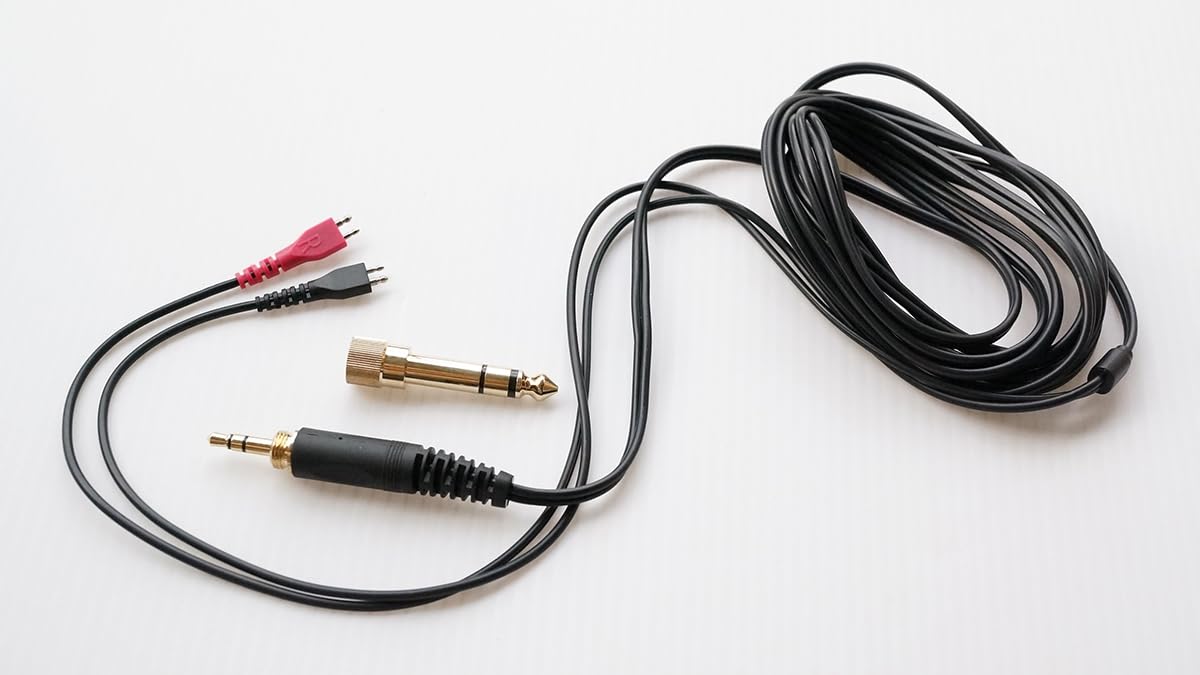 V-MOTA HD 25 Lite DJ Parallel Lines Cable with 6.35mm Adapter Compatible with Sennheiser HD 224 420 520,HD 600 650,HD25 HD 25-1 HD25-1 II HD25-13…