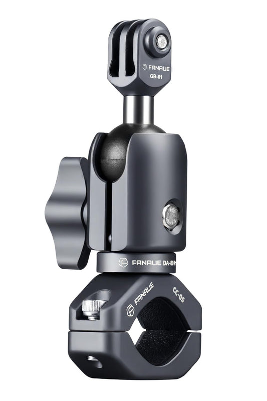 FANAUE Action Camera Universal Ball Adapter with Handlebar Clamp Mount U-Bolt Base,B Size 1" Ball Compatible Gopro Hero Series/AKASO/DJI/Action Camera