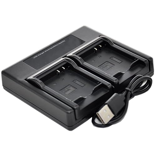 BTBAI Battery Charger USB Dual for NP-FV50 NPFV50 NP-FV30 NPFV30 FH50 FH70 FH90 FH100 FP50 FP90 FP70 Digital Camera Video Camcorder s1a