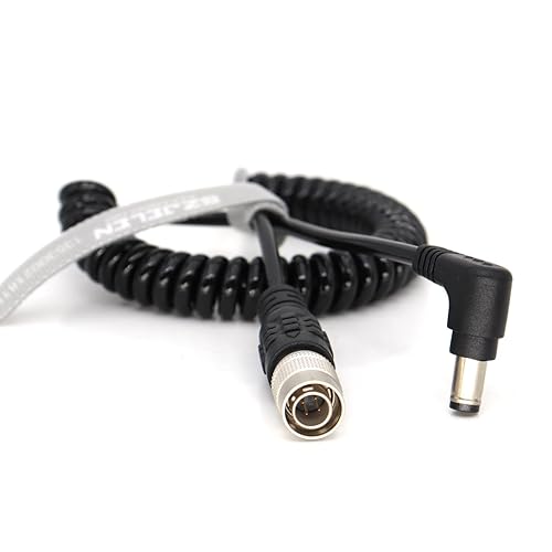 SZJELEN DC2.5 to Hirose 4 Pin Male for Sound Devices 633/644/688 Power Cable,Zoom F8 BMPCC Power Cable